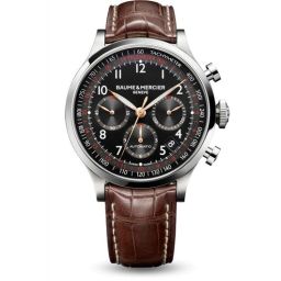 Baume & Mercier Capeland Chronograph 44 Black / Alligator (10067)