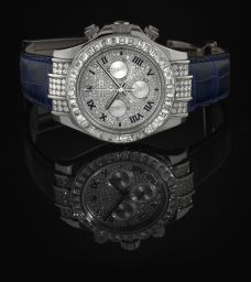 Rolex Daytona White Gold Diamond Strap Roman (116599tbr-0001)