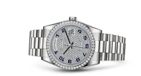 Rolex Day-Date 36 Platinum Diamonds President Paved (118346-0036)