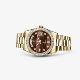 Rolex Day-Date 36 Yellow Gold Diamonds President Bull's Eye (118348-0156)