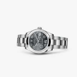 Rolex Datejust 31 Oyster Dark Rhodium Floral (178240-0040)