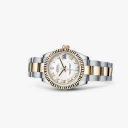 Rolex Datejust 31 Rolesor Fluted Oyster White Roman (178273-0072)