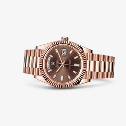 Rolex Day-Date 40 Everose Chocolate Diamonds (228235-0003)