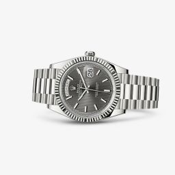Rolex Day-Date 40 White Gold Dark Rhodium Stripe (228239-0002)