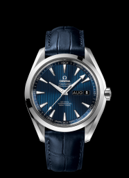 Omega Seamaster Aqua Terra 150M Co-Axial Annual Calendar 43mm Blue / Alligator (231.13.43.22.03.002)