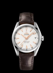 Omega Seamaster Aqua Terra 150M Master Co-Axial 38.5mm Silver / Alligator (231.13.39.21.02.003)