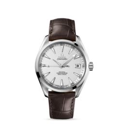 Omega Seamaster Aqua Terra 150M Co-Axial 41.5mm Silver / Alligator (231.13.42.21.02.001)