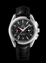 Omega Seamaster Aqua Terra 150M Co-Axial GMT Chronograph 43mm Black / Alligator (231.13.43.52.06.001)