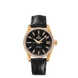 Omega Seamaster Aqua Terra 150M Jewellery Co-Axial 38.5mm Yellow Gold / Alligator (231.58.39.21.51.002)