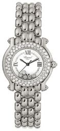 Chopard Happy Sport Diamond 18kt White Gold Ladies Watch 27/6151-20