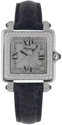 Chopard Happy Sport Diamond Steel Black Ladies Watch 27/8361-23