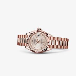 Rolex Lady-Datejust 28 Everose Fluted President Sundust (279175-0001)