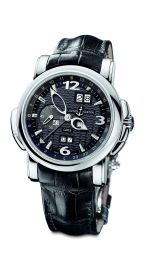 Ulysse Nardin Perpetual GMT 18kt White Gold Black Men's Watch 320-60-62