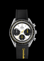 Omega Speedmaster Racing Co-Axial Chronograph Silver-Yellow / Rubber (326.32.40.50.04.001)