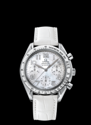 Omega Speedmaster Reduced Ladies MOP / White leather (3834.70.36)
