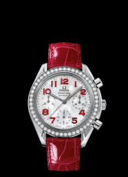 Omega Speedmaster Reduced Ladies Red / Diamond Bezel (3835.79.40)