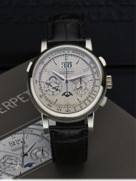 A. Lange & Sohne Datograph Perpetual Platinum / Silver (410.025)