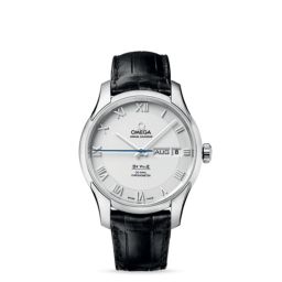 Omega Deville Annual Calendar Co-Axial Silver / Alligator (431.13.41.22.02.001)
