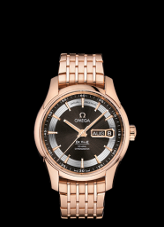 Omega Deville Hour Vision Annual Calendar Co-Axial Gold / Brown (431.60.41.22.13.001)