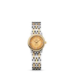 Omega Deville Prestige Quartz 22mm Two Tone / Diamond Dial (4370.16.00)