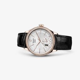 Rolex Cellini Dual Time Everose Silver Black (50525-0009)