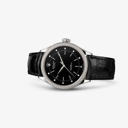 Rolex Cellini Time White Gold Diamond Black (50609rbr-0007)