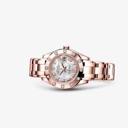 Rolex Datejust Pearlmaster 29 Everose 12 Diamond Mother of Pearl Roman (80315-0014)