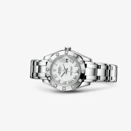 Rolex Datejust Pearlmaster 29 White Gold 12 Diamond White Roman (80319-0040)