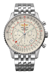 Breitling Navitimer GMT Silver / Bracelet (AB044121.G783.443A)