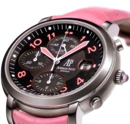 Audemars Piguet Millenary Chronograph Automatic Black Dial Ladies Watch 26011ST.OO.D078CR.01