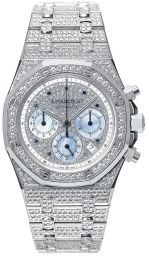 Audemars Piguet Royal Oak Chronograph Diamond Pave White Gold Men's Watch 25978BC.ZZ.1190BC.01