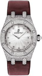 Audemars Piguet Royal Oak Diamond Mother of Pearl Dial White Gold Ladies Watch 67605BC.ZZ.D070SU.01