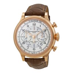 Baume and Mercier Capeland White Dial Flyback Chronograph Men's Watch 10007