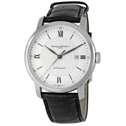 Baume and Mercier Classima Executives Silver Guilloche Men's Watch 08868