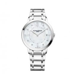 Baume and Mercier Classima Mother of Pearl Diamond Dial Stainless Steel M0A10225