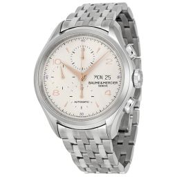 Baume et Mercier Clifton Automatic Chronograph Silver Dial Men's Watch 10130