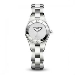 Baume et Mercier Linea Silver Dial Stainless Steel Ladies Watch 10138