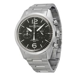 Bell & Ross Vintage Original Men's Watch BR126-ORIG-BLK-SS