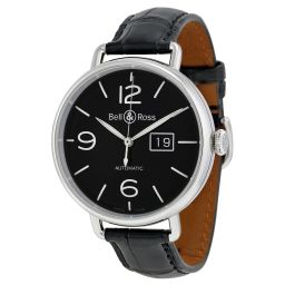 Bell & Ross WW1 Grande Date Black Dial Automatic Men's Watch BRWW196-BL-ST