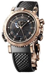 Breguet Marine Royal Black Dial Rubber Men's Watch 5847BRZ25ZV