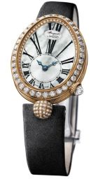 Breguet Reine de Naples Mother of Pearl Dial 18kt Rose Gold Black Satin Ladies Watch 8928BR51844DD0D