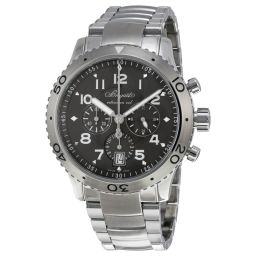 Breguet Transatlantique Type XXI Flyback Ruthenium Dial Stainless Steel Men's Watch 3810ST92SZ9