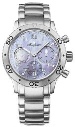 Breguet Type XX Transatlantique Mother of Pearl Dial Stainless Steel Mens Watch 4820ST59S76