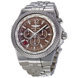 Breitling Bentley GMT Bronze Dial Stainless Steel Men's Watch A4736212-Q554SS