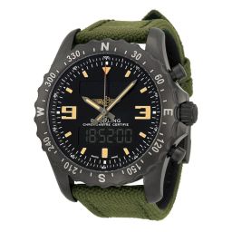 Breitling Chronospace Military Black Dial Black Carbon-based Stainless Steel Men's Watch M7836622-BD39GCVT