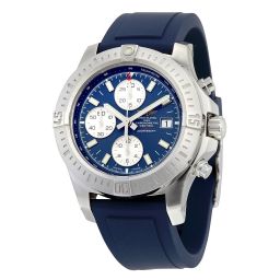Breitling Colt Chronograph Automatic Blue Dial Blue Rubber Men's Watch A1338811-C914BLPT
