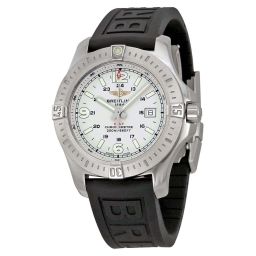 Breitling Colt Stratus Silver Dial Black Rubber Men's Watch A7438811-G792BKPD3