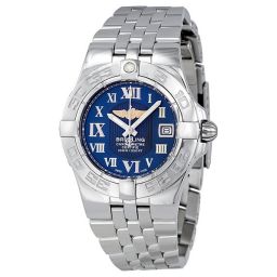 Breitling Galactic 30 Blue Dial Stainless Steel Ladies Watch A71340L2-C778SS