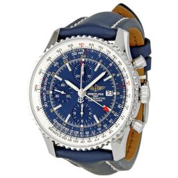 Breitling Navitimer World Blue Dial Chronograph Men's Watch A2432212-C651BLLT
