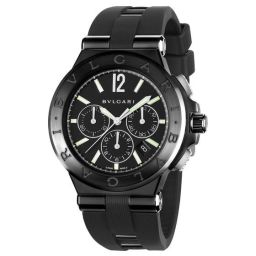 Bvlgari Diagono Black Dial Automatic Chronograph Men's Watch 102122